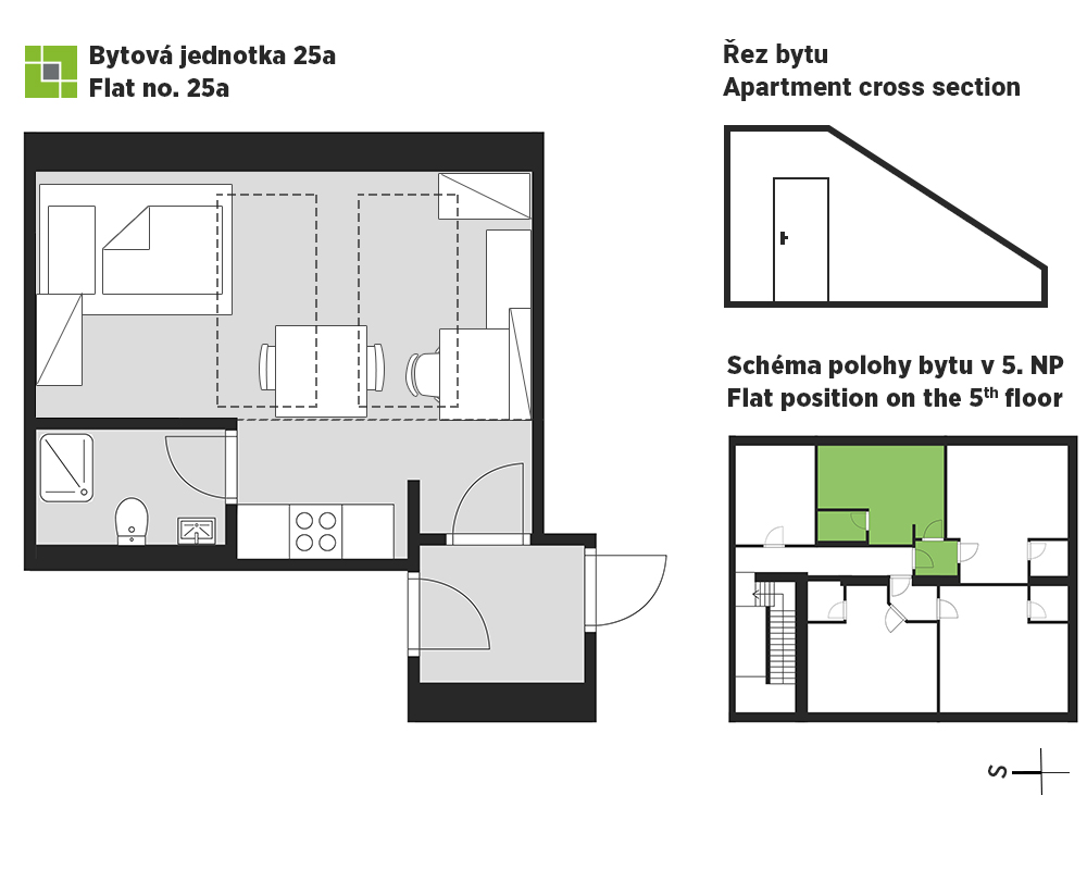 Flat rent Brno - flat number 25a